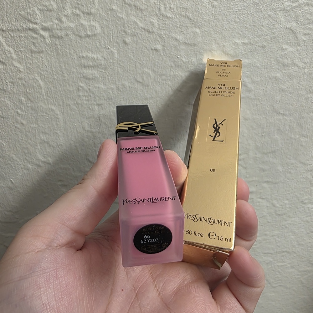 Yves Saint Laurent Make Me Blush Liquid 66 Fuchsia Fling - Bright Pink BNIB